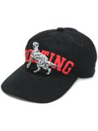 Msgm Dog Motif Baseball Cap - Black