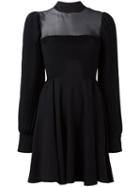 Philipp Plein Pleated Dress, Women's, Size: Small, Black, Polyester