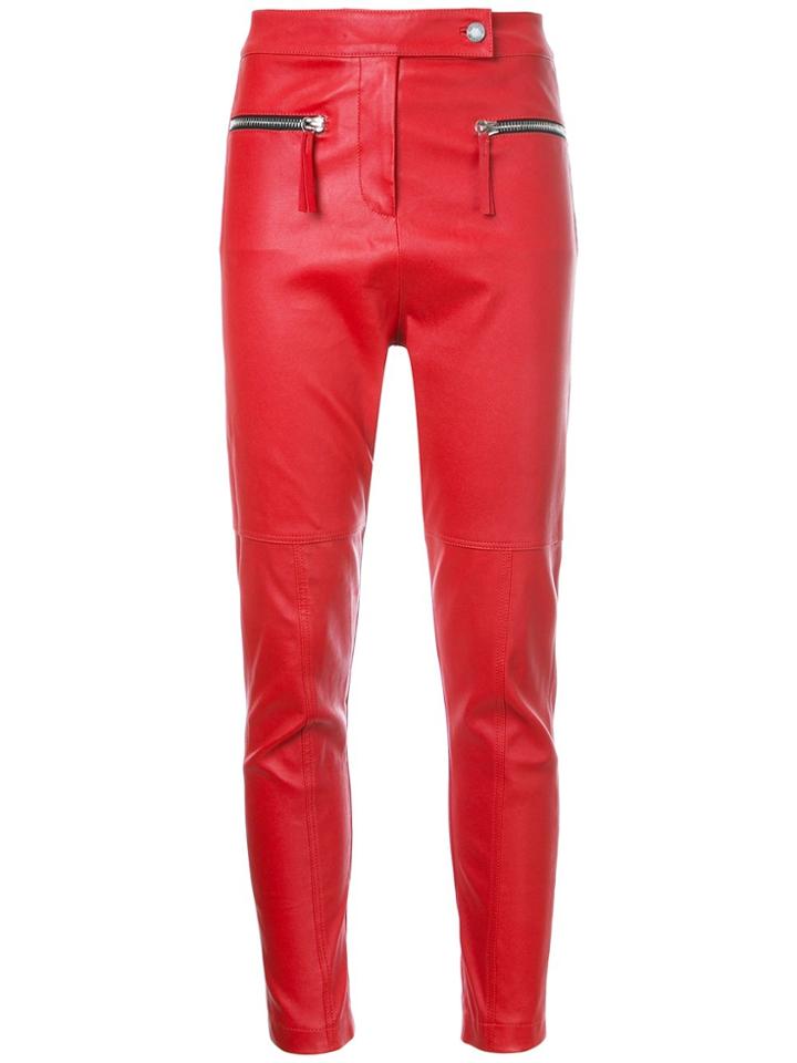 Manning Cartell Digital Dash Leather Trousers - Red