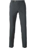 Pt01 Slim Tailored Trousers, Men's, Size: 54, Grey, Cotton/polyamide/spandex/elastane