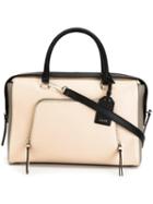 Dkny Front Zip Pocket Tote, Women's, Nude/neutrals, Leather