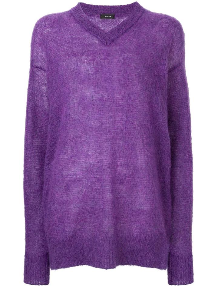 Joseph V-neck Cardigan - Pink & Purple
