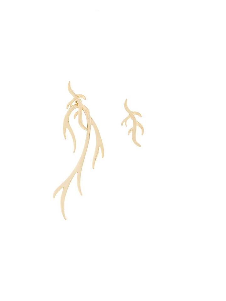 Federica Tosi Branch Earrings, Women's, Metallic