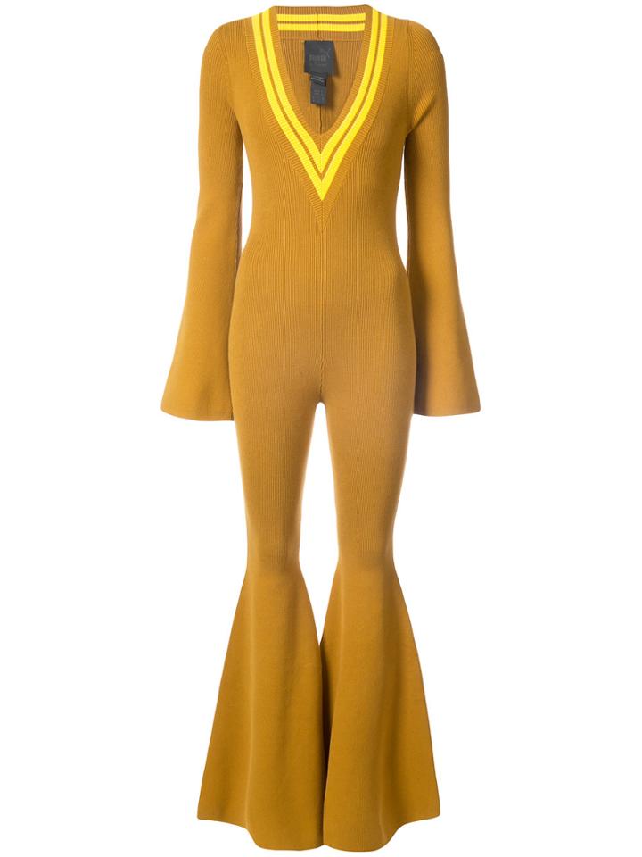 Fenty X Puma Knitted One-piece Jumpsuit - Yellow & Orange
