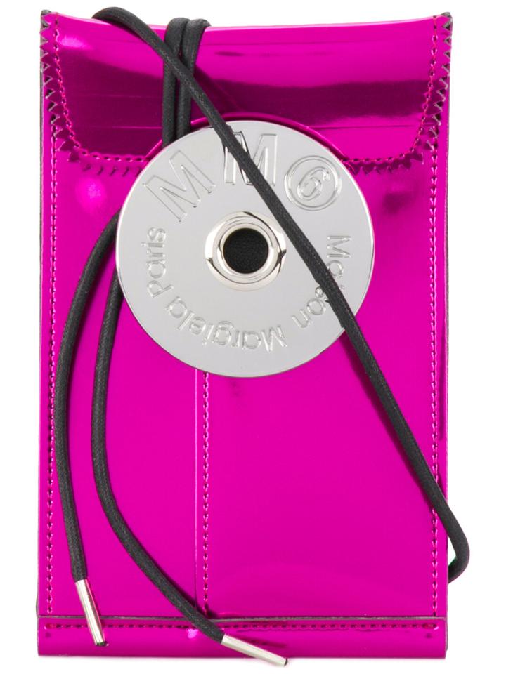 Mm6 Maison Margiela Tie Closure Crossbody Bag - Pink & Purple
