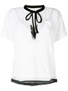 Sacai Bow Tie T-shirt - White