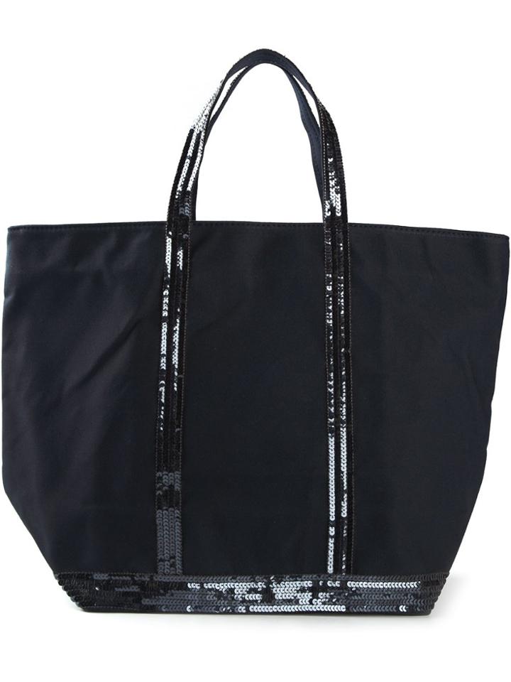 Vanessa Bruno Sequins Embroidered Tote Bag - Blue
