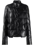 Ermanno Scervino Padded High Neck Jacket - Black