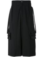 Damir Doma - Wide Leg Culottes - Men - Cotton/polyamide/spandex/elastane - M, Black, Cotton/polyamide/spandex/elastane