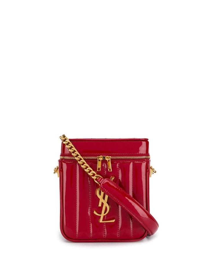 Saint Laurent Vicky Zip-around Bag - Red