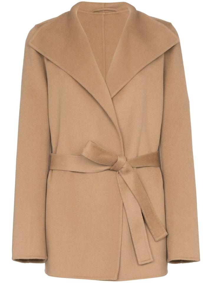 Joseph Lima Short Belted Coat - Brown