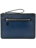 Salvatore Ferragamo Grained Clutch Bag - Blue