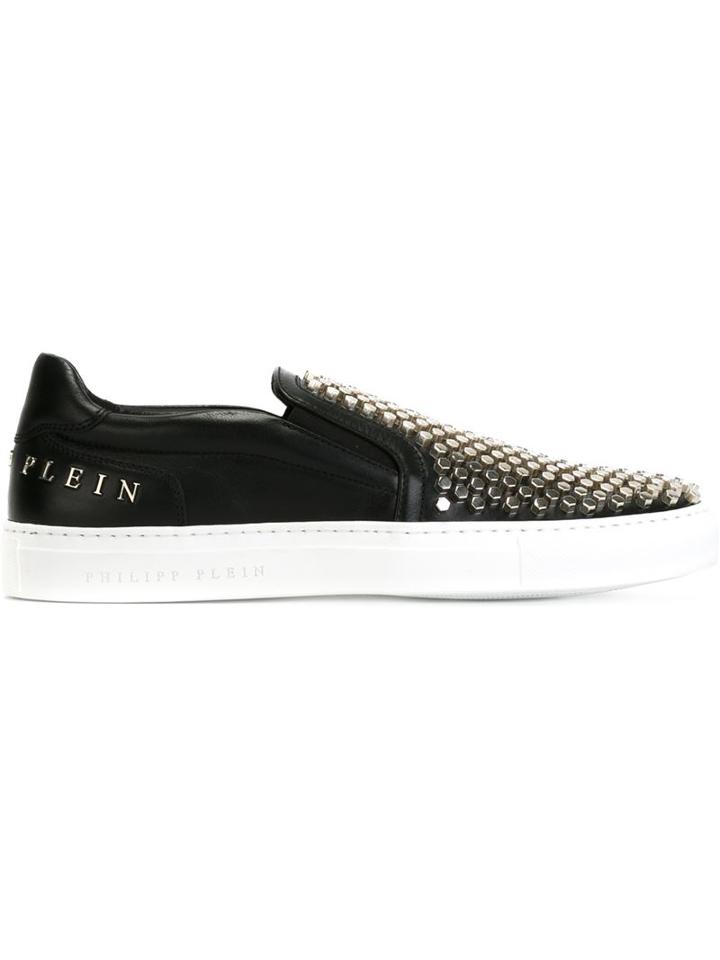Philipp Plein Studded Slip-on Sneakers
