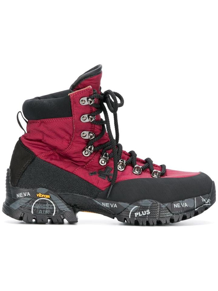 White Premiata Midtrecd 132 - Pink & Purple