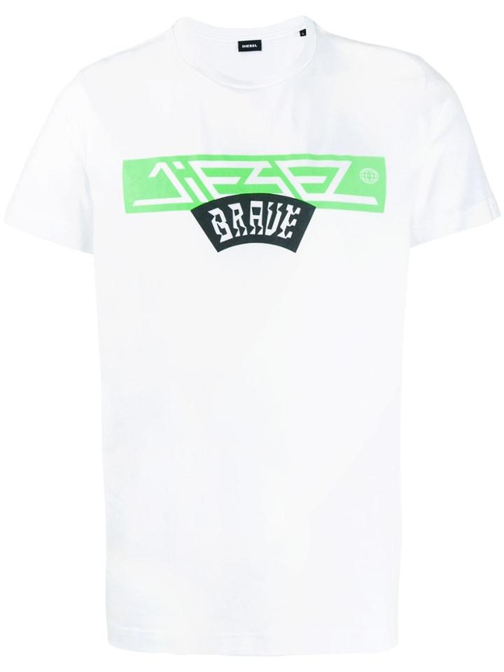 Diesel Brave Print T-shirt - White