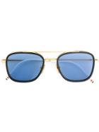 Thom Browne Eyewear Rectangular Frame Sunglasses - Metallic