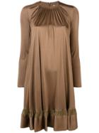 Chloé Long-sleeve Dress - Brown