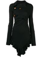 Comme Des Garçons Pre-owned Fitted Twisted Jacket - Black