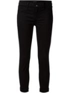J Brand Cropped Skinny Jeans, Women's, Size: 30, Black, Lyocell/cotton/spandex/elastane