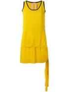 No21 Double-layered Vest Top, Women's, Size: 40, Yellow/orange, Cotton/acetate/silk