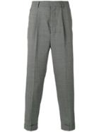 Ami Alexandre Mattiussi High-waisted Pleated Trousers - Grey