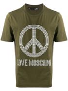 Love Moschino Peace And Love T-shirt - Green