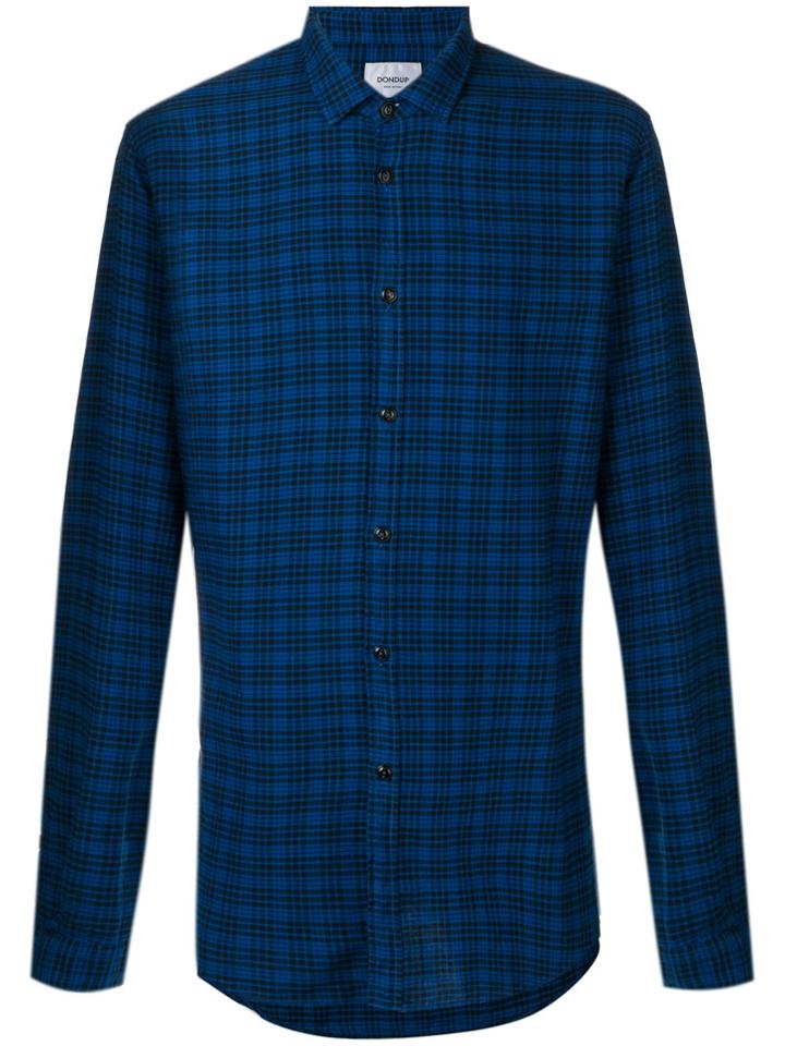 Dondup Classic Plaid Shirt - Blue