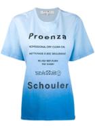 Proenza Schouler Pswl Diamond Tie Dye Short Sleeve T-shirt - Blue
