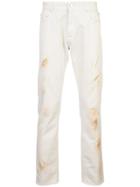 Alyx Dirt-effect Jeans - White