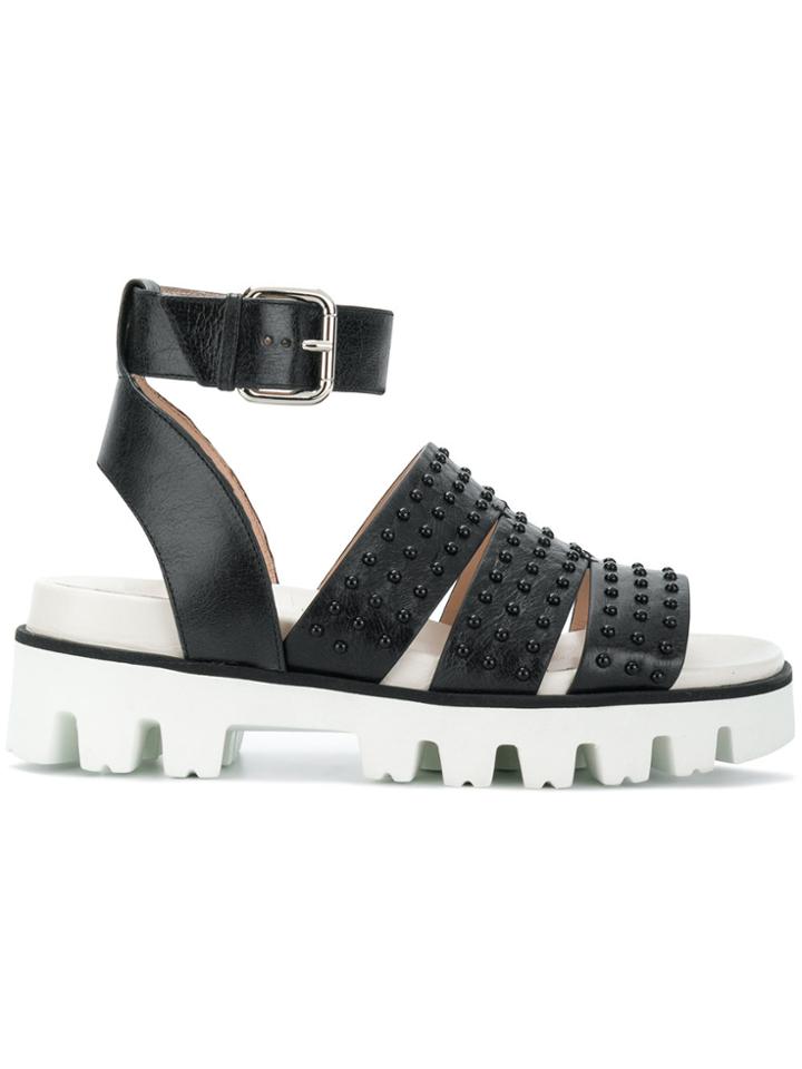 Red Valentino Studded Platform Sandals - Black