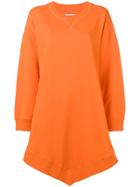 Mm6 Maison Margiela Sweatshirt Dress - Orange