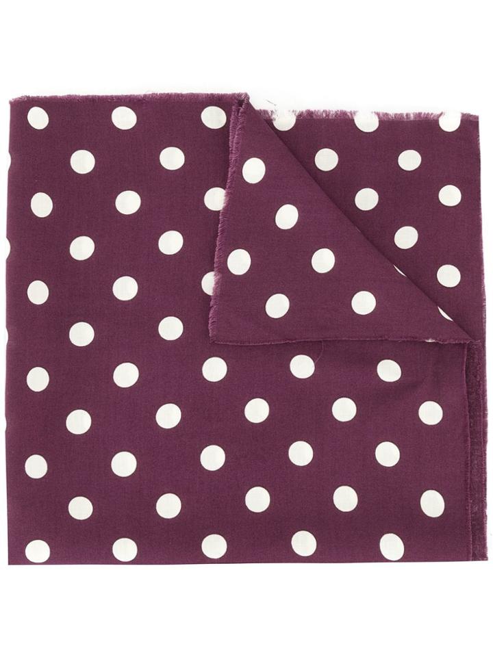 Undercover Polka Dot Scarf - Red