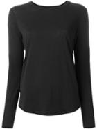 Vince Longsleeved T-shirt, Women's, Size: S, Black, Cotton/modal