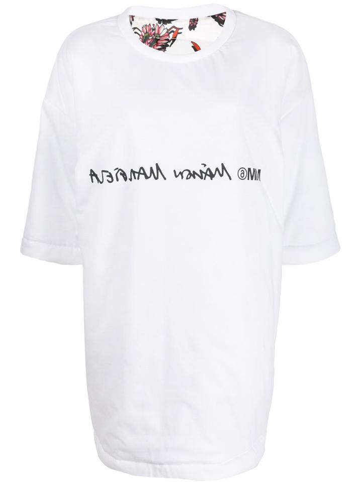 Mm6 Maison Margiela Reversible Oversized Dress - White