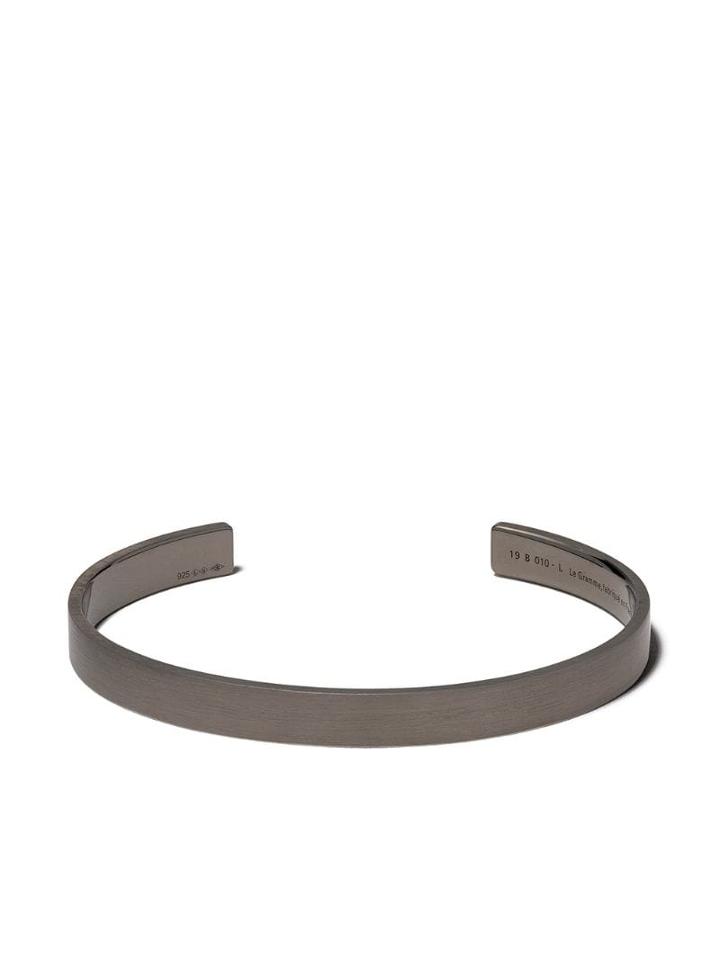 Le Gramme Ribbon Bracelet - Black Silver