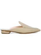 Nicholas Kirkwood 18mm Beya Flat Mules - Nude & Neutrals