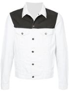 Ports V Colour Panel Denim Jacket - White