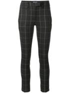 Dondup Grid Skinny Trousers - Grey