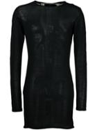 A New Cross Round Neck Jumper, Men's, Size: Medium, Black, Cotton