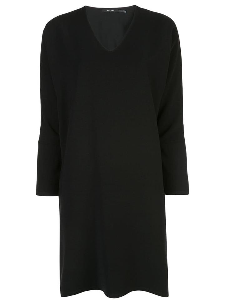 Natori Long Sleeve Shift Dress - Black
