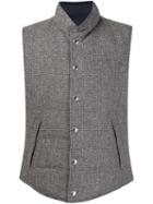 Brunello Cucinelli Padded Gilet, Men's, Size: Large, Brown, Polyamide/cashmere/alpaca/virgin Wool