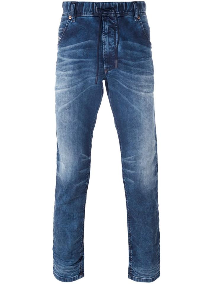 Diesel 'krooley-ne' Jeans, Men's, Size: 28, Blue, Cotton/polyester/spandex/elastane