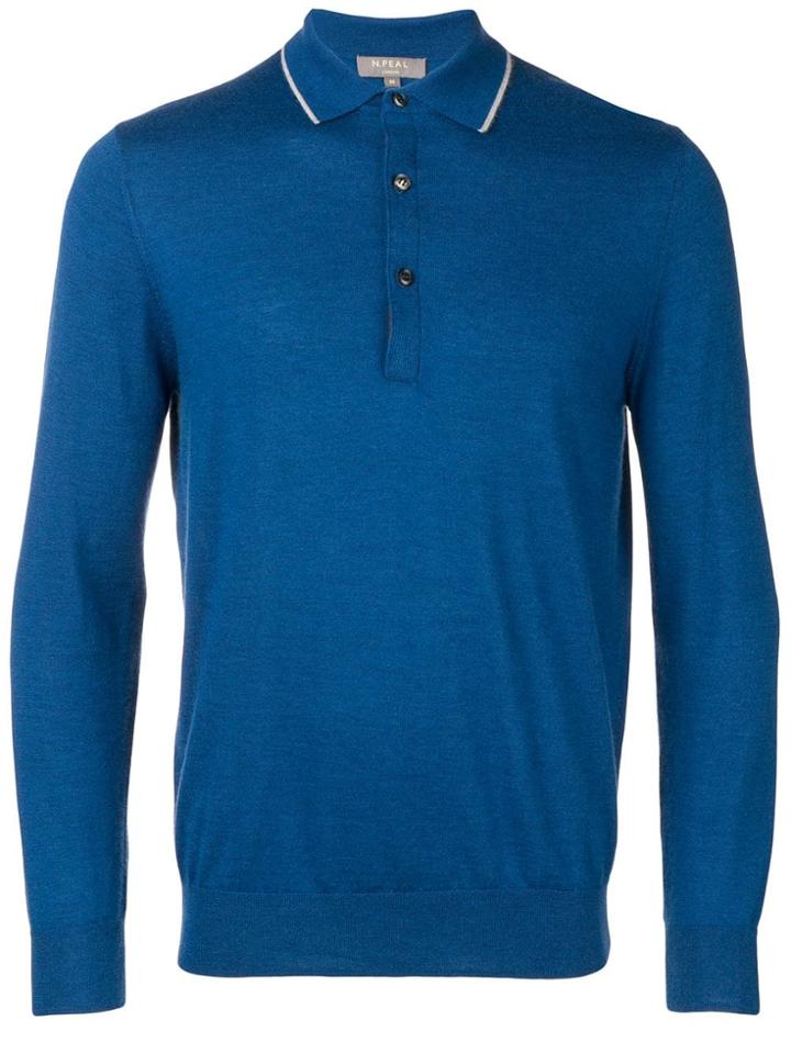 N.peal Longsleeved Polo Shirt - Blue