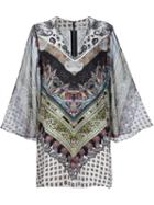 Alice+olivia Printed Caftan Dress, Women's, Size: Large, Viscose/elastodiene/polyester