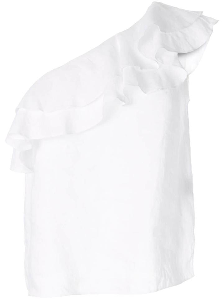 Isabel Marant Étoile One-shoulder Ruffle Blouse - White