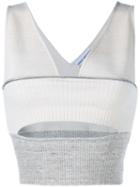 Paco Rabanne Cropped Ribbed Top