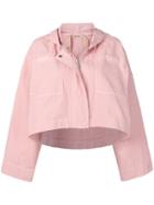Nº21 Cropped Hooded Jacket - Pink