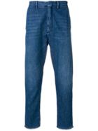 Pence Straight Leg Cropped Jeans - Blue