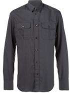 Maison Margiela Front Pocket Shirt, Men's, Size: 43, Black, Cotton