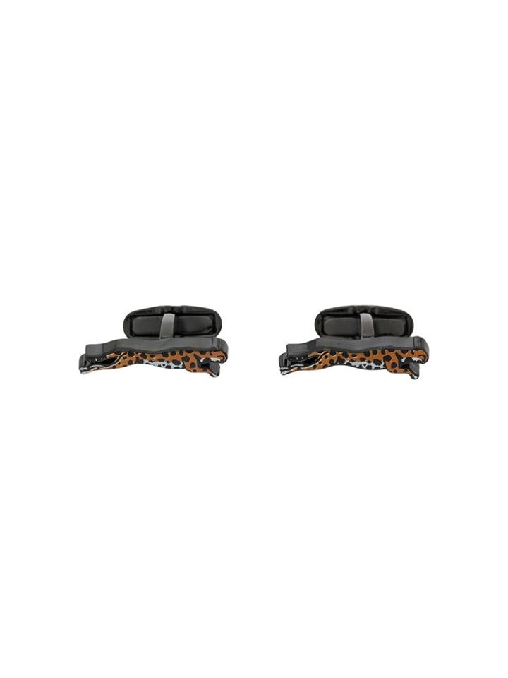 Paul Smith Cheetah Cufflinks - Brown